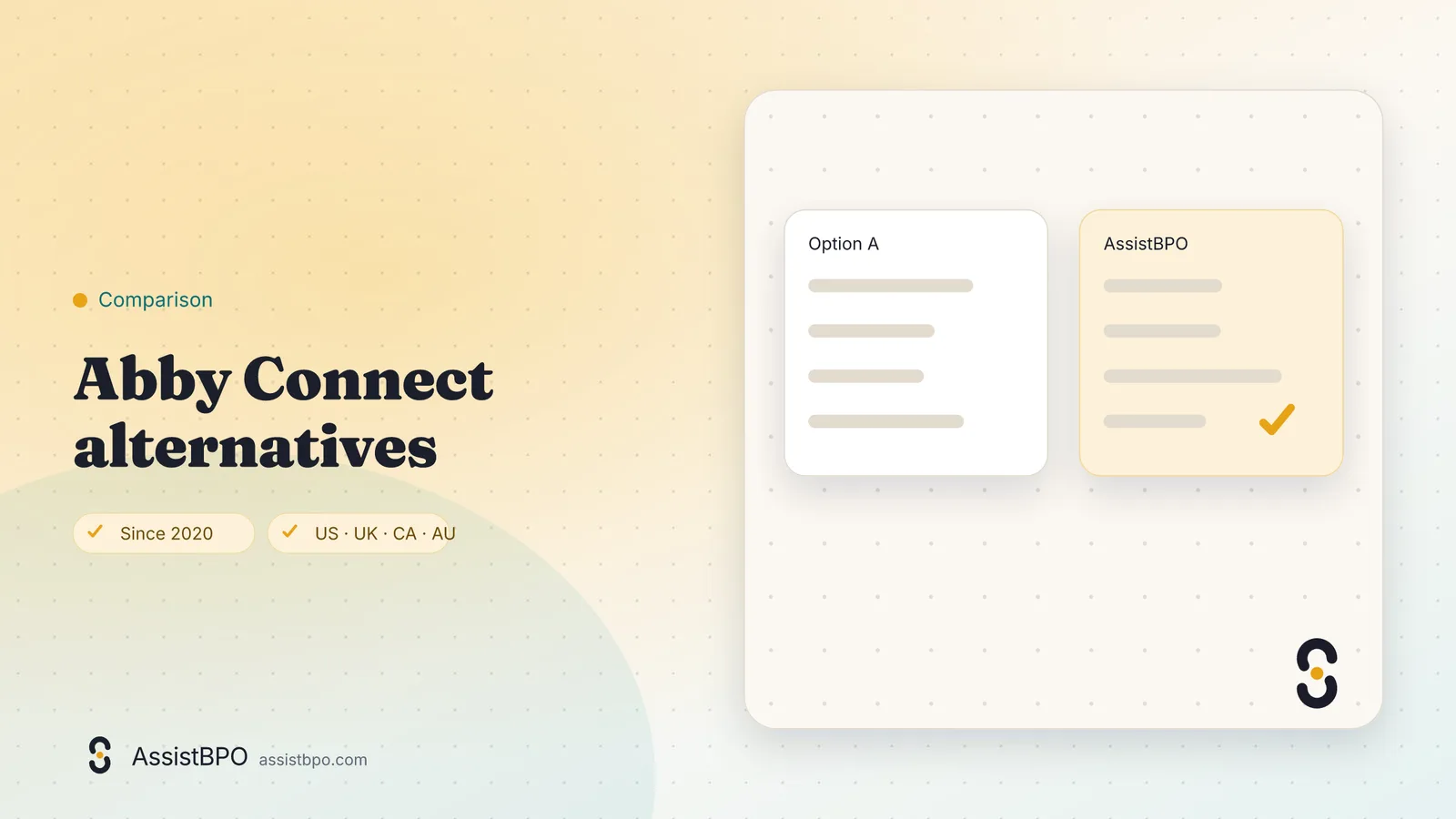 Abby Connect alternatives: AssistBPO cover graphic