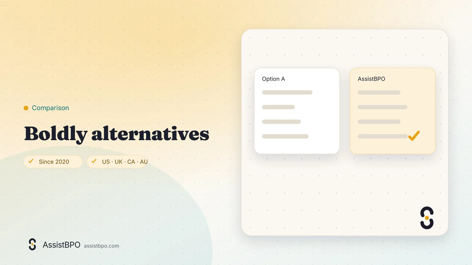 Boldly alternatives: AssistBPO cover graphic