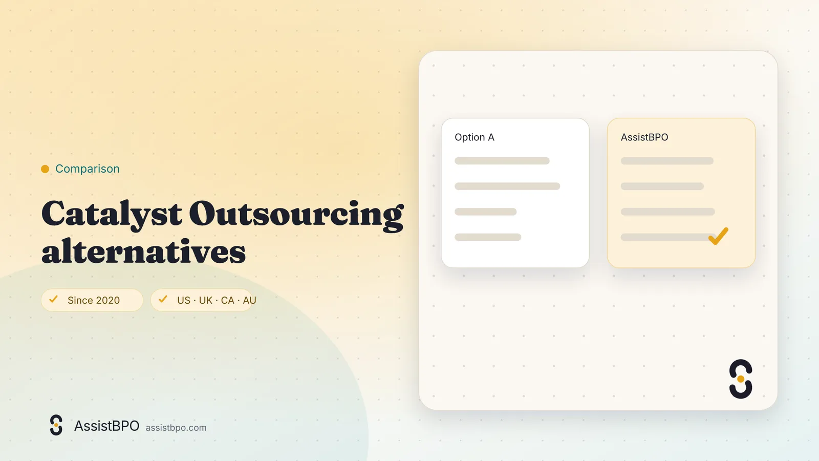 Catalyst Outsourcing alternatives: AssistBPO cover graphic