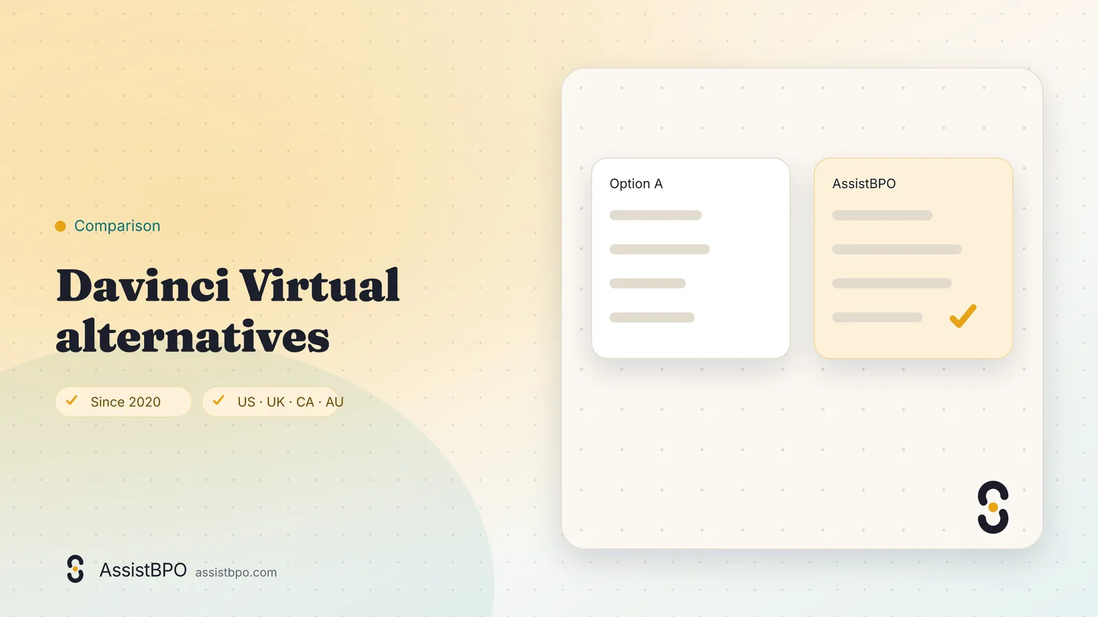 Davinci Virtual alternatives: AssistBPO cover graphic