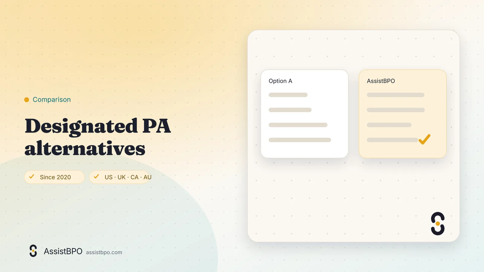 Designated PA alternatives: AssistBPO cover graphic