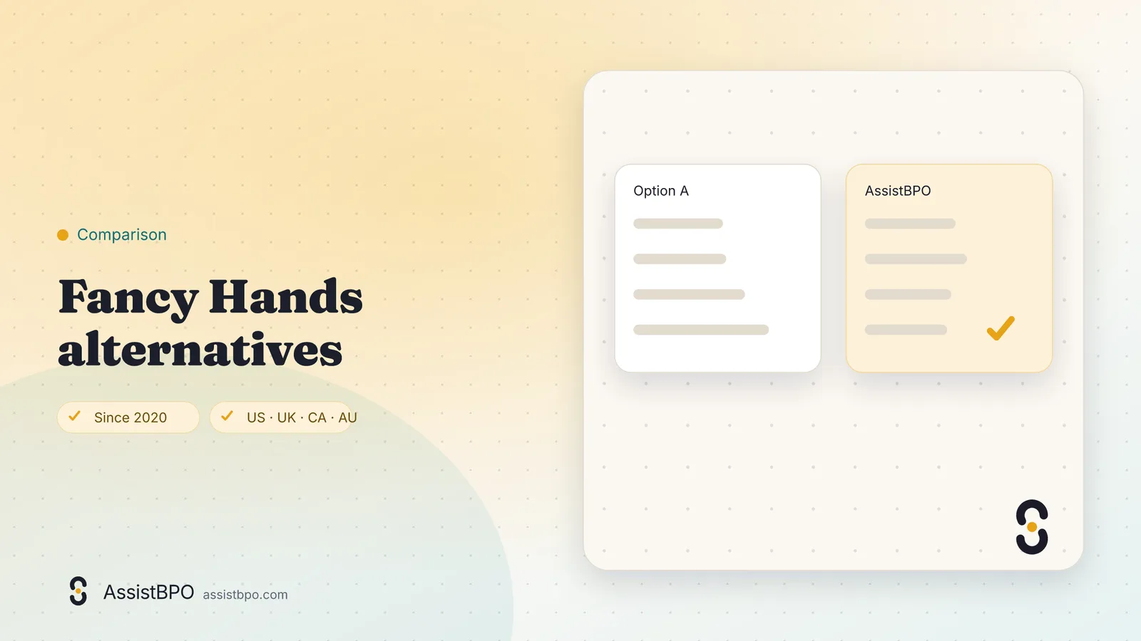 Fancy Hands alternatives: AssistBPO cover graphic