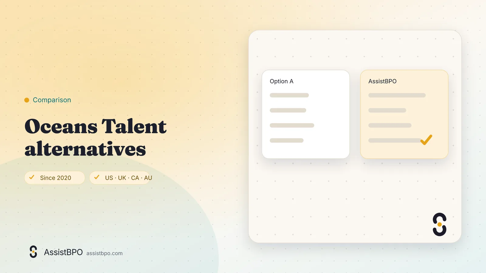 Oceans Talent alternatives: AssistBPO cover graphic
