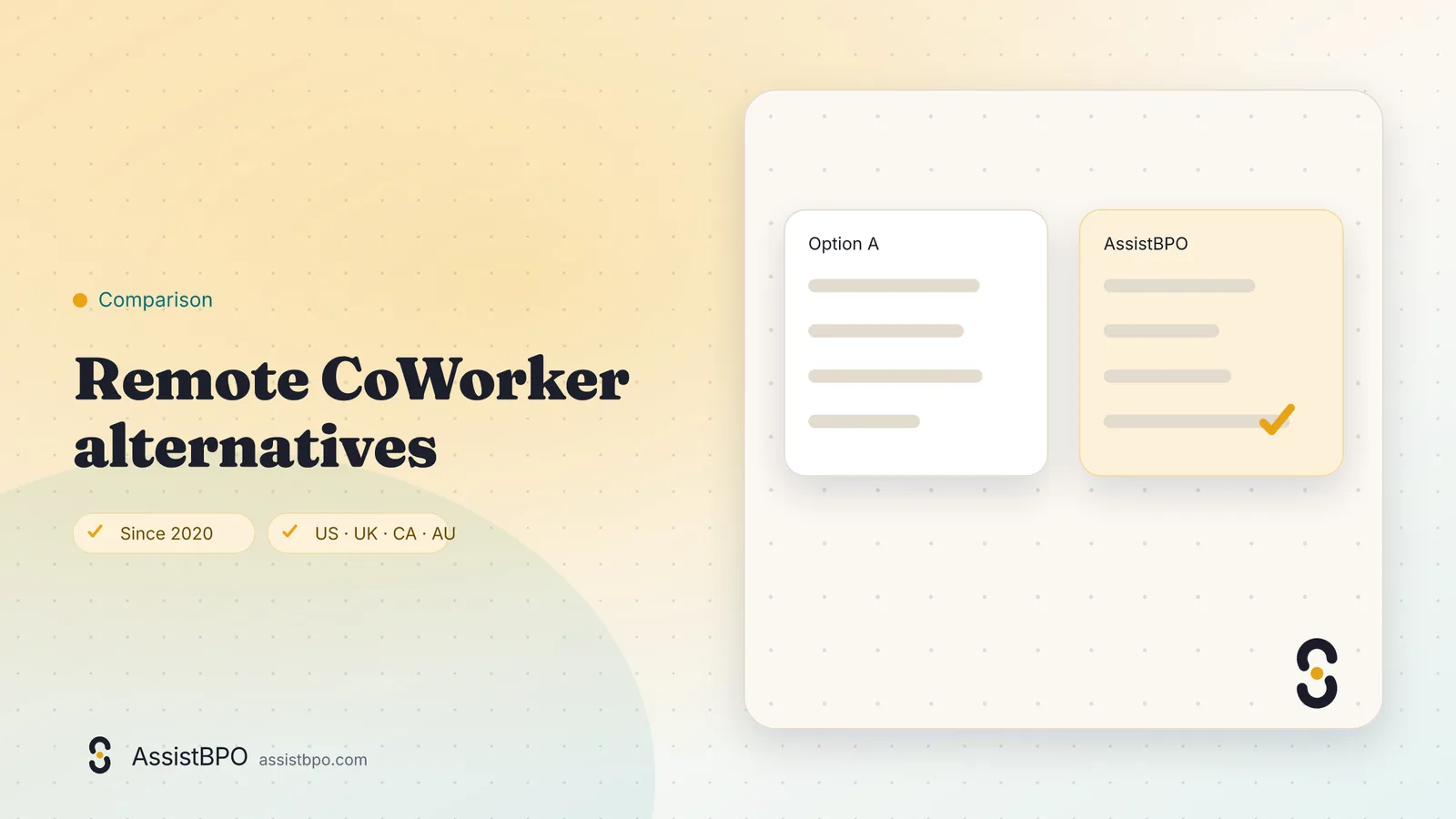 Remote CoWorker alternatives: AssistBPO cover graphic