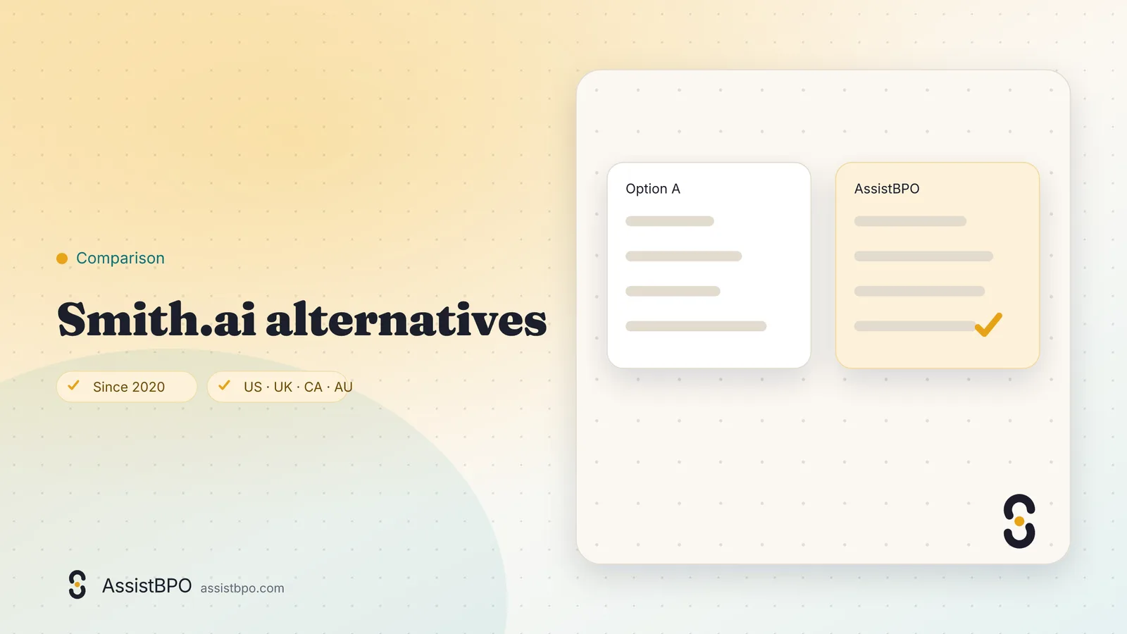 Smith.ai alternatives: AssistBPO cover graphic