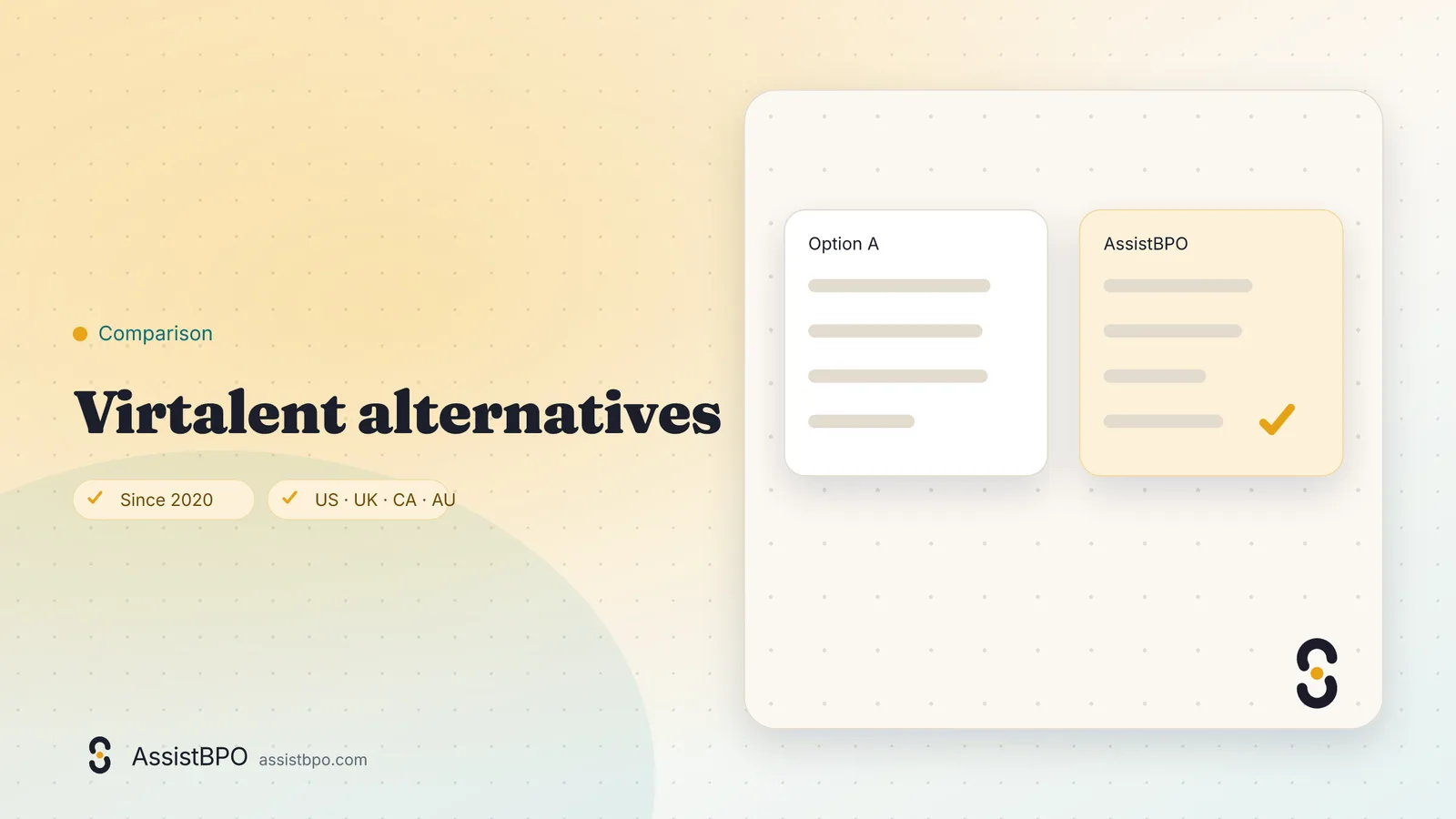 Virtalent alternatives: AssistBPO cover graphic
