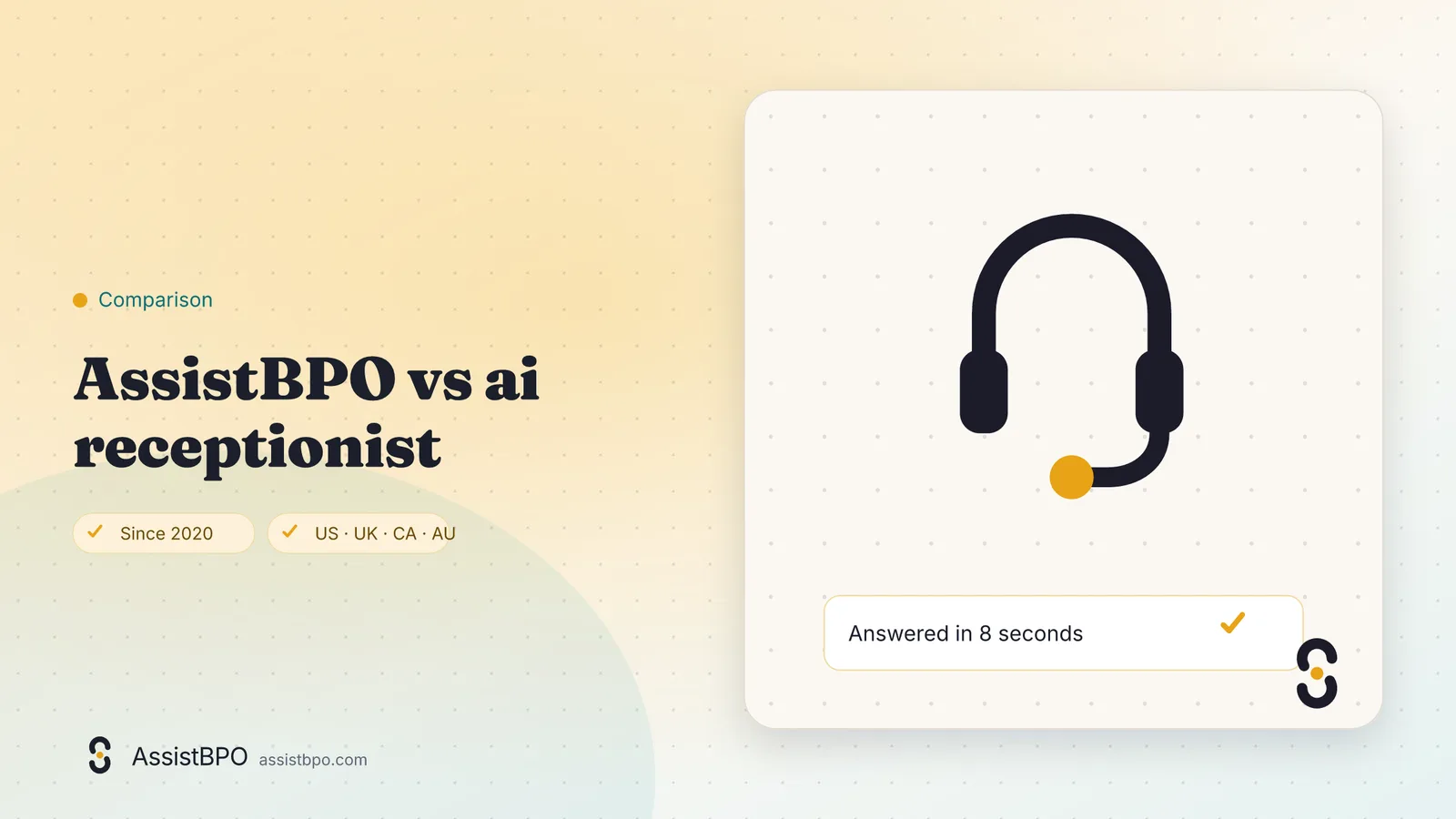 Virtual assistant vs AI receptionist: AssistBPO cover graphic