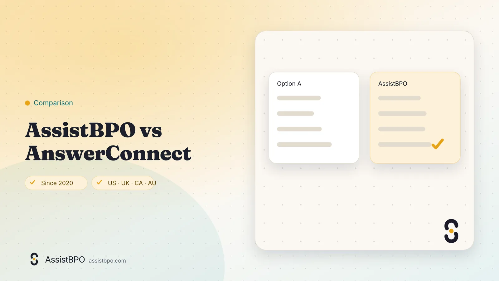 AnswerConnect vs AssistBPO: AssistBPO cover graphic