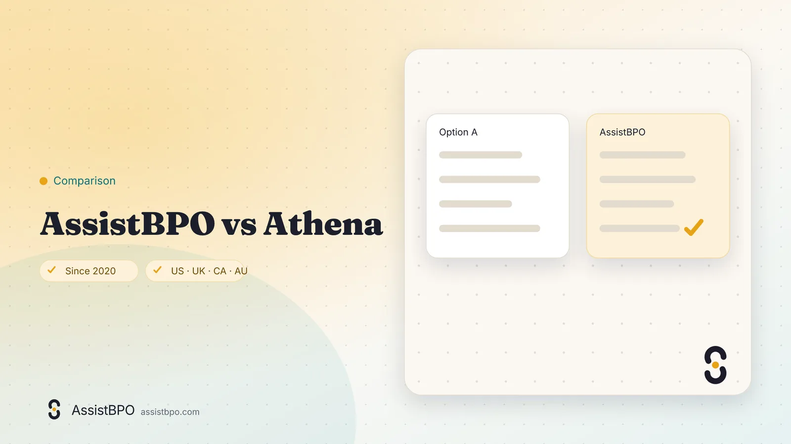 Athena vs AssistBPO: AssistBPO cover graphic
