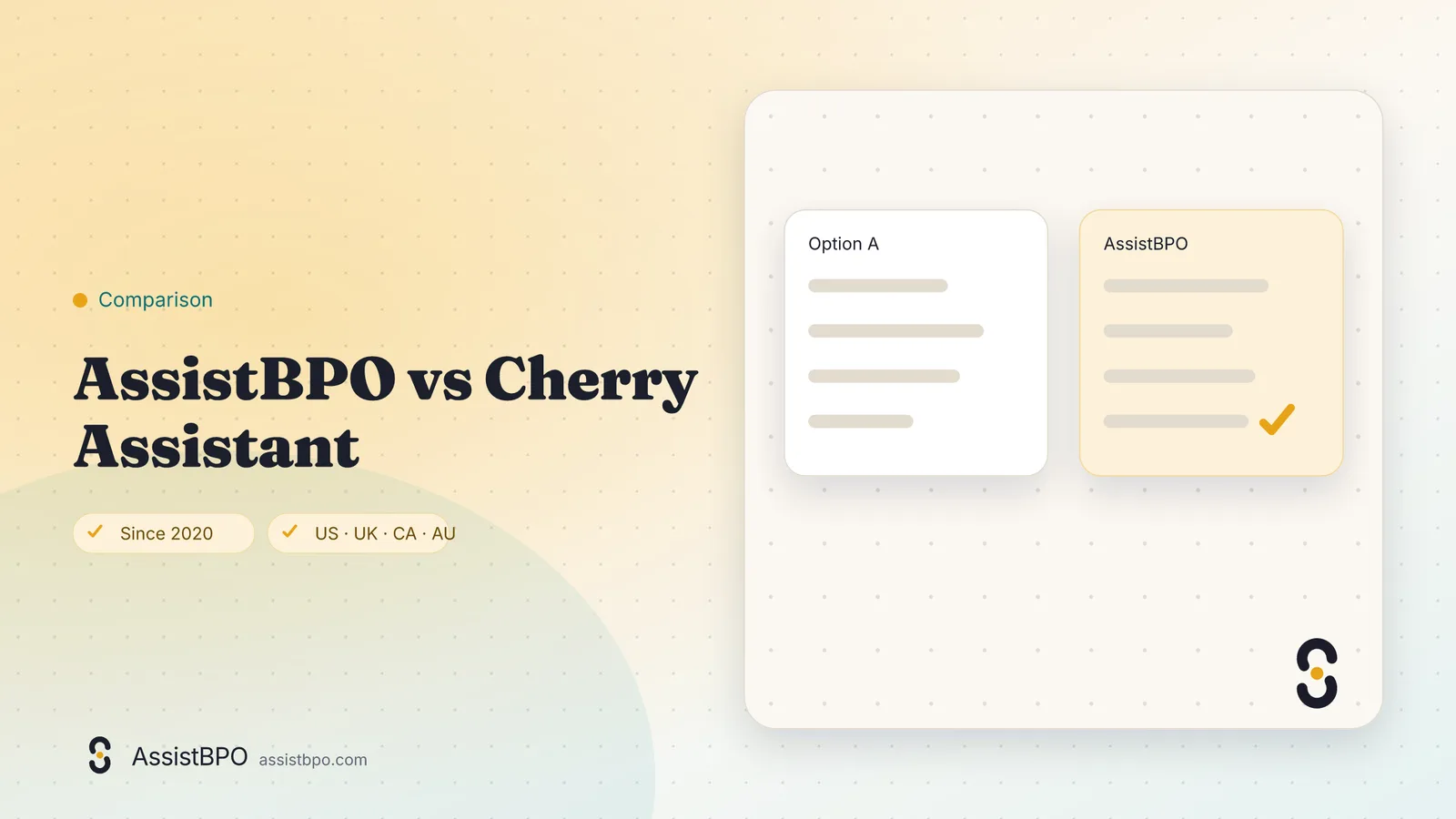 Cherry Assistant vs AssistBPO: AssistBPO cover graphic