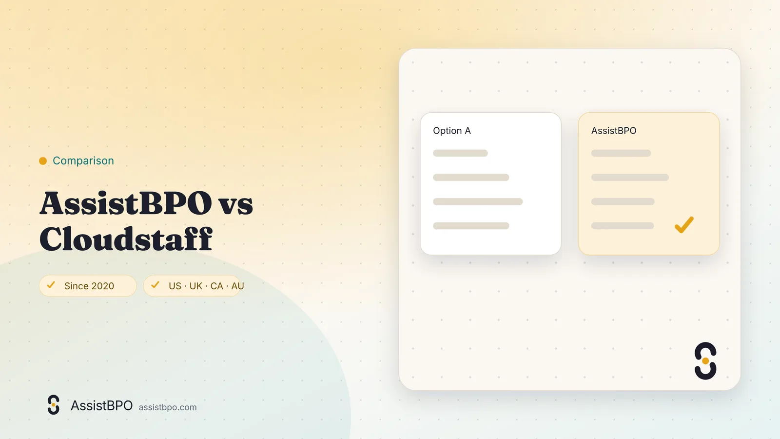 Cloudstaff vs AssistBPO: AssistBPO cover graphic