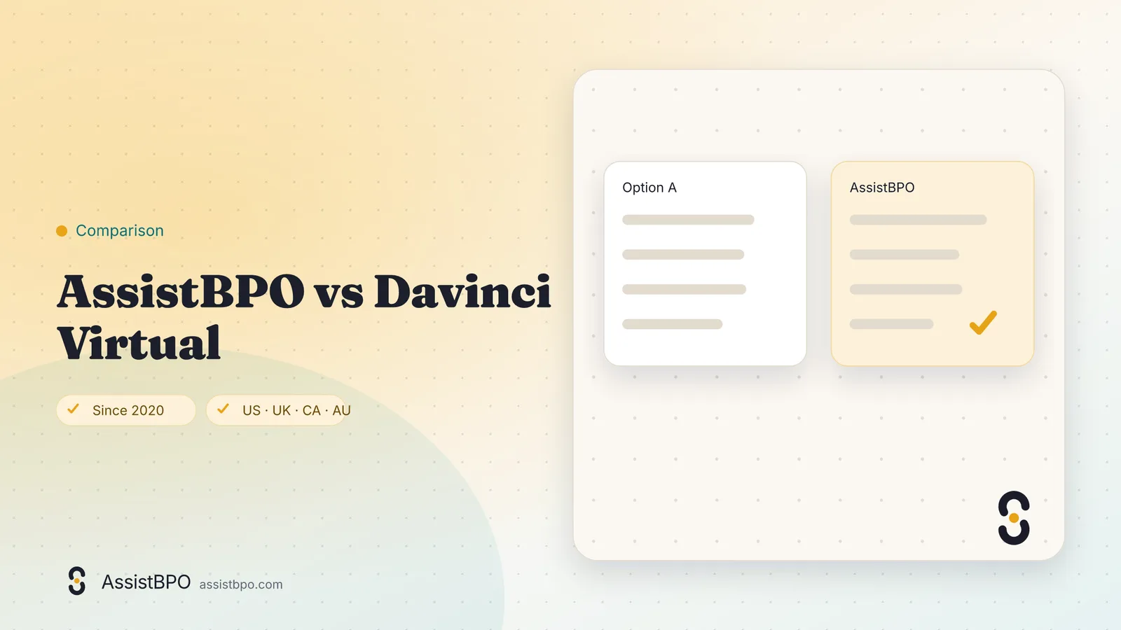 Davinci Virtual vs AssistBPO: AssistBPO cover graphic