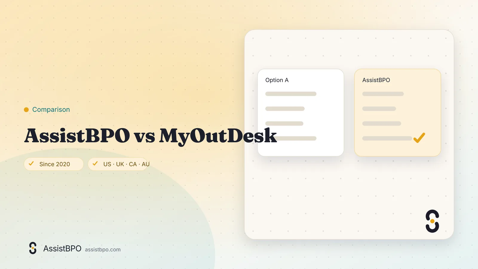MyOutDesk vs AssistBPO: AssistBPO cover graphic