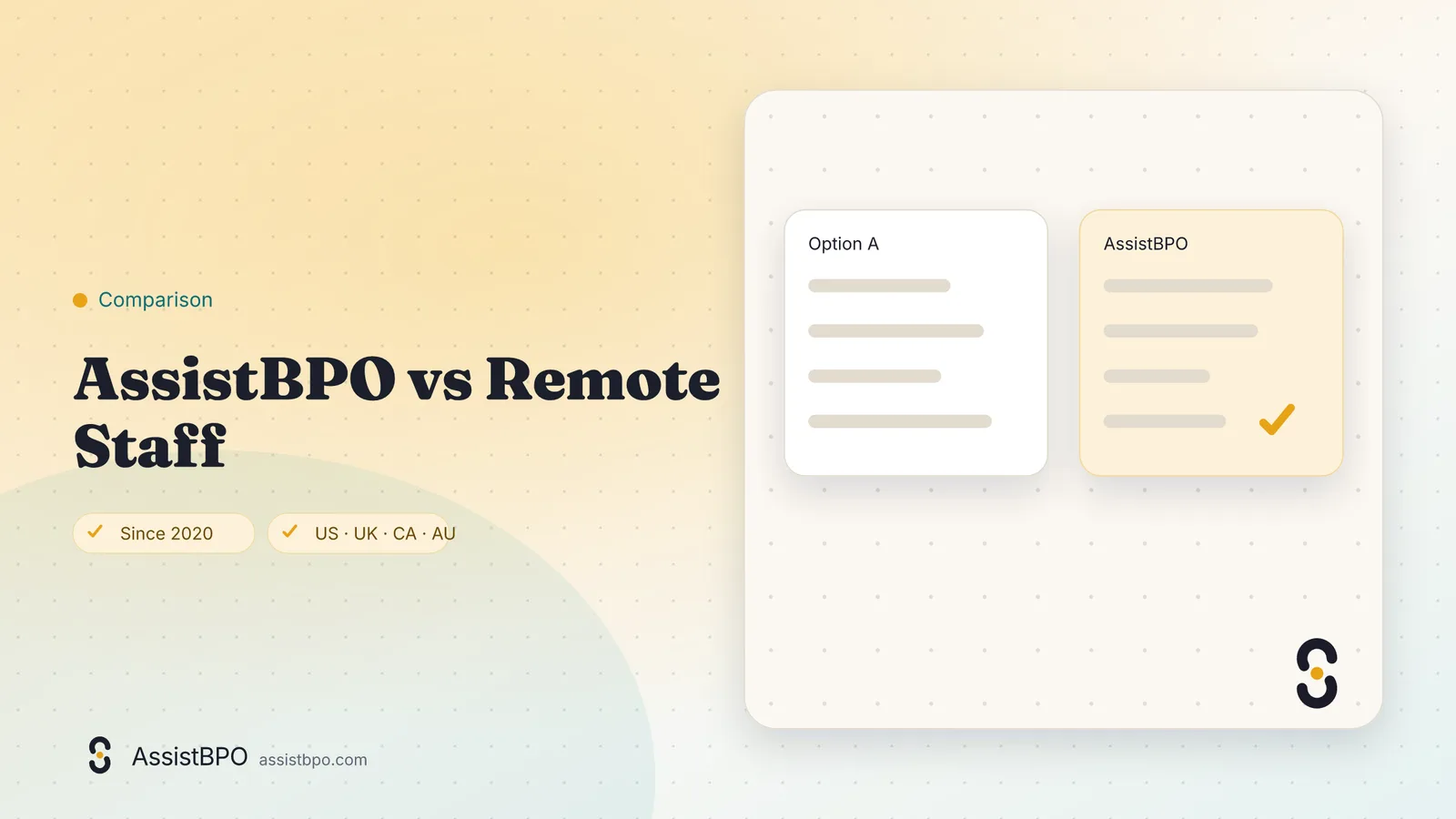Remote Staff vs AssistBPO: AssistBPO cover graphic
