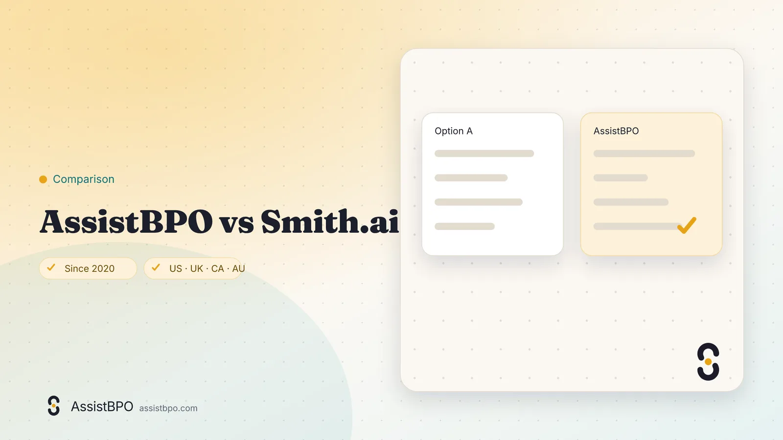 Smith.ai vs AssistBPO: AssistBPO cover graphic