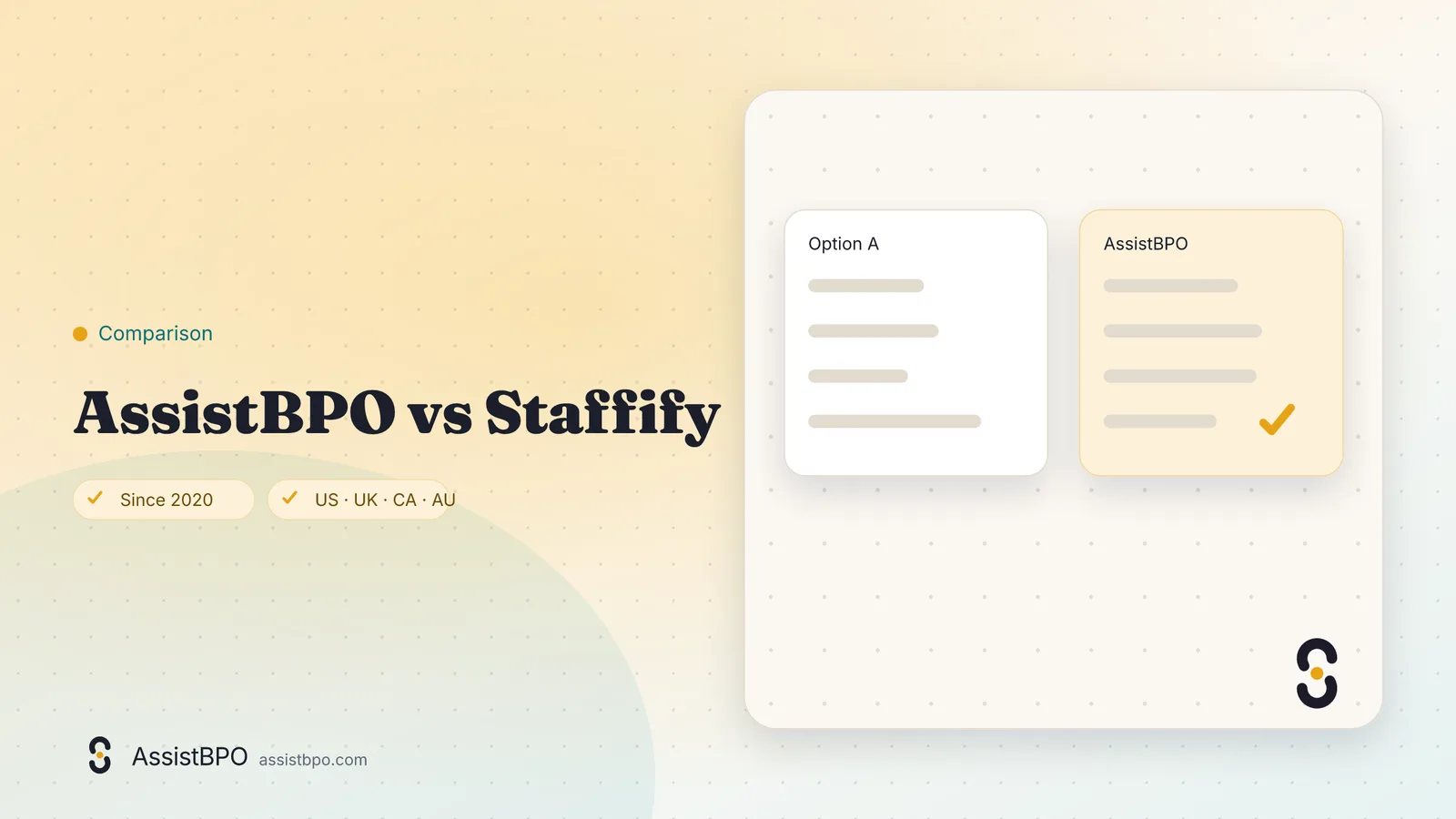 Staffify vs AssistBPO: AssistBPO cover graphic