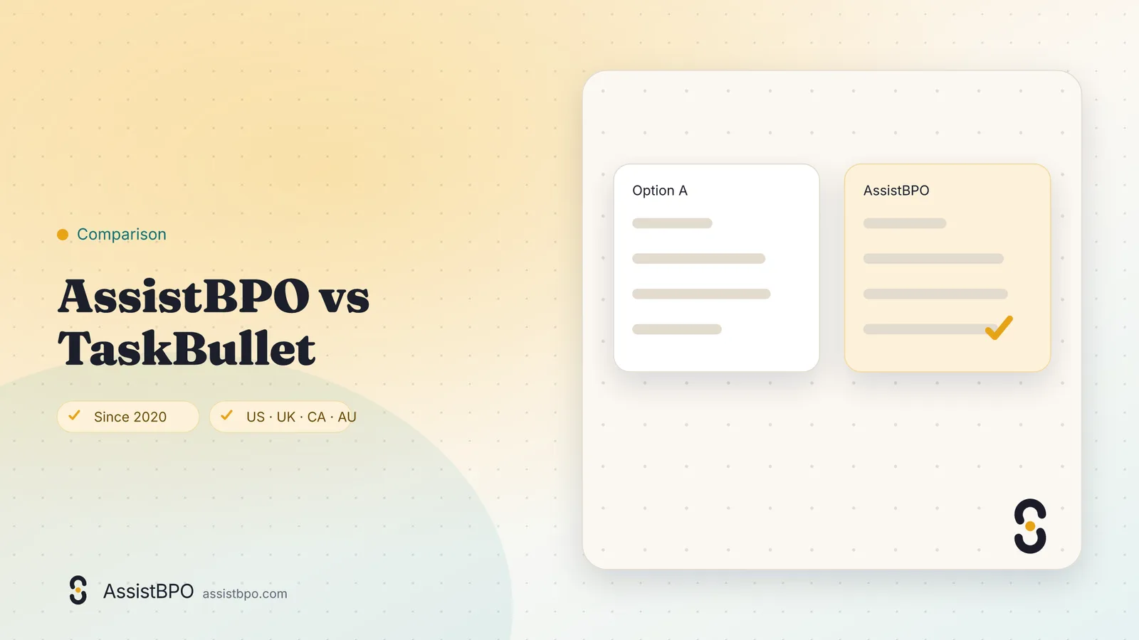 TaskBullet vs AssistBPO: AssistBPO cover graphic