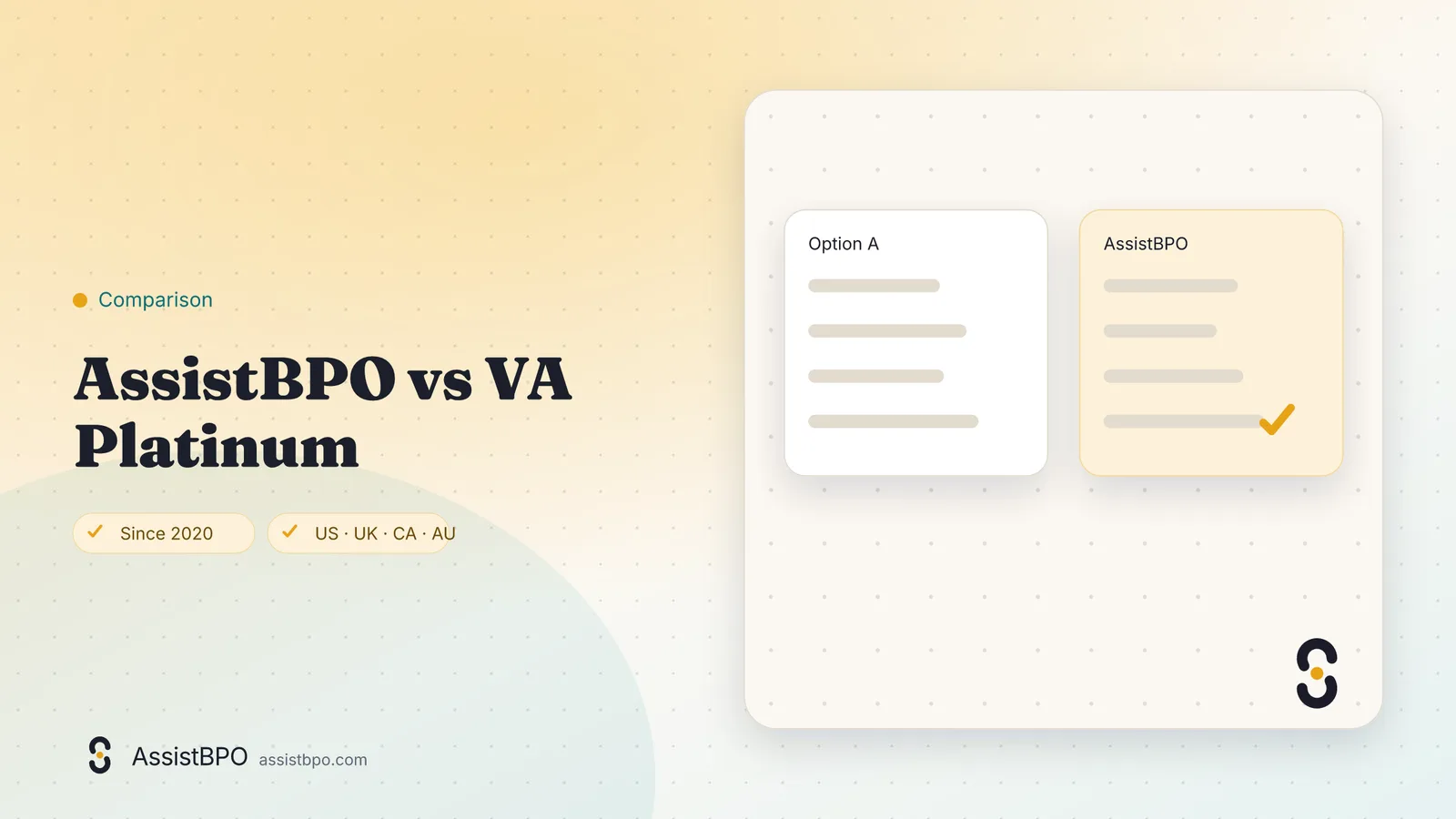 VA Platinum vs AssistBPO: AssistBPO cover graphic