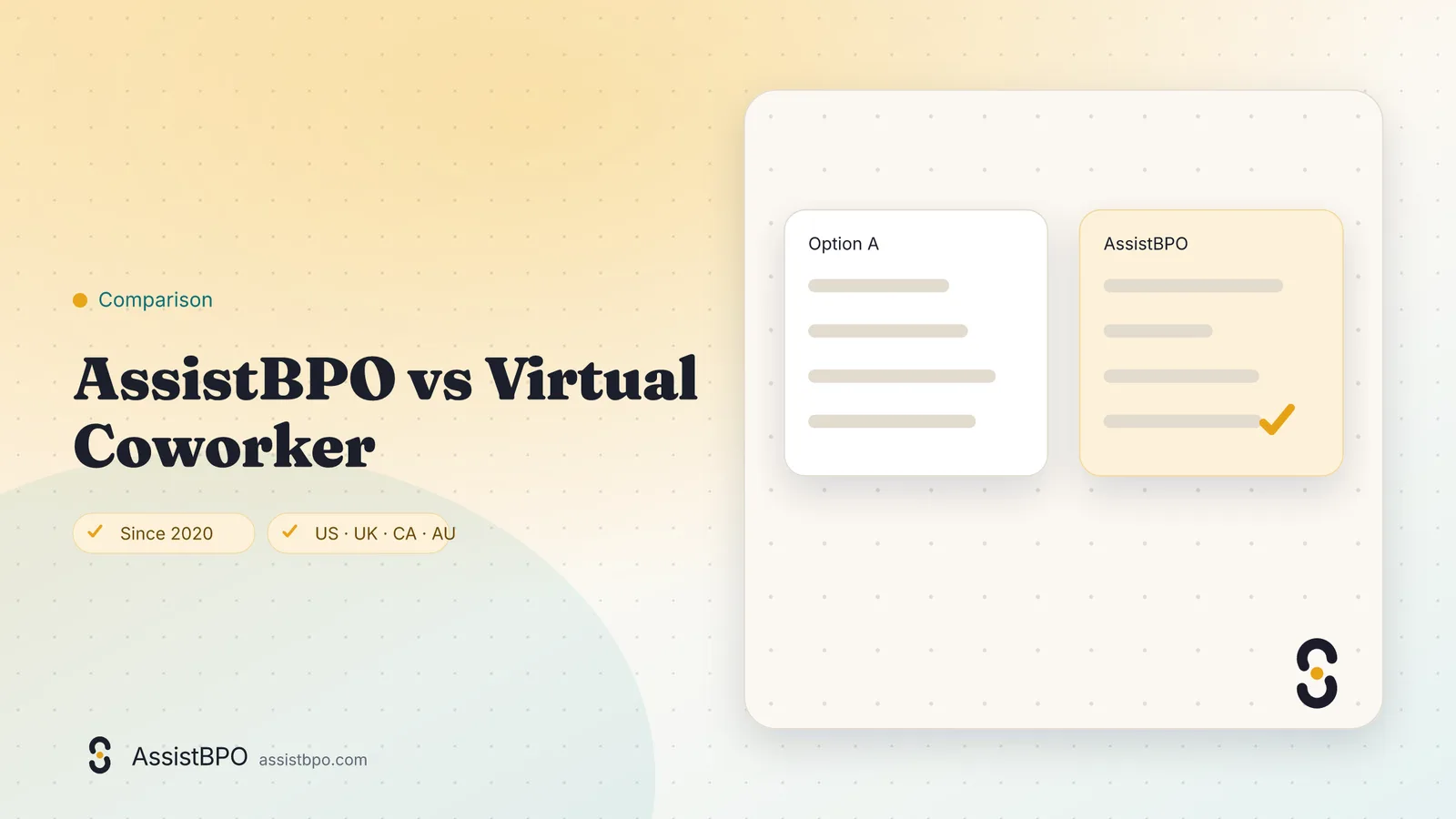 Virtual Coworker vs AssistBPO: AssistBPO cover graphic