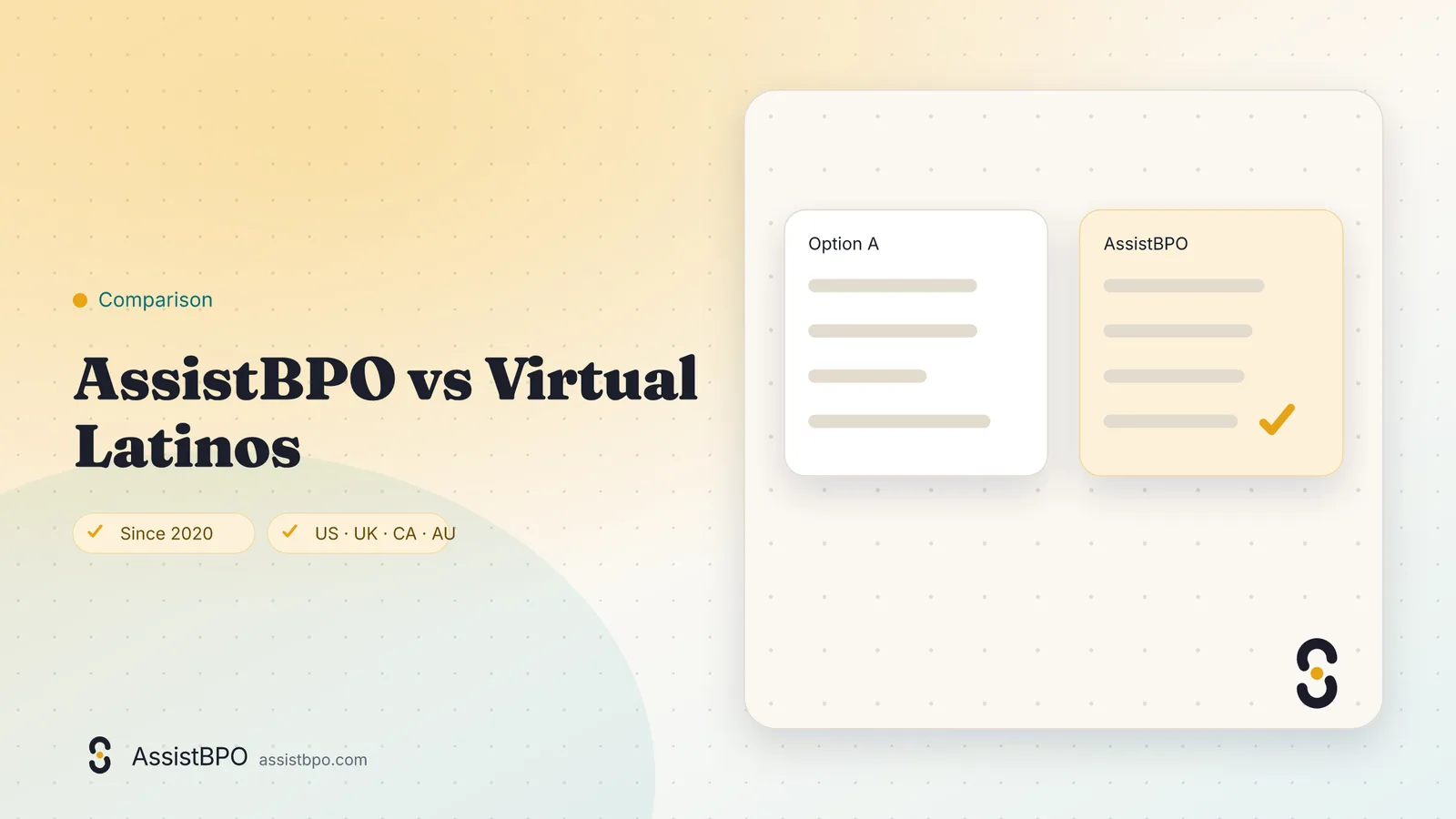 Virtual Latinos vs AssistBPO: AssistBPO cover graphic