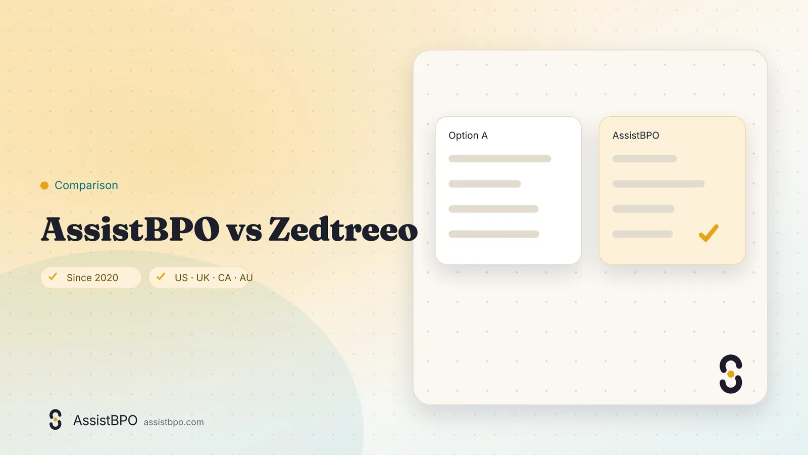 Zedtreeo vs AssistBPO: AssistBPO cover graphic