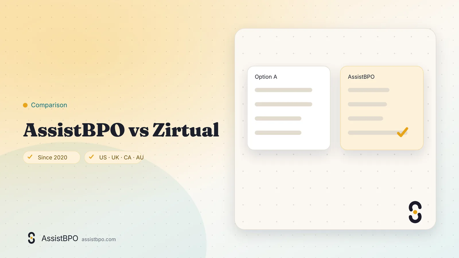 Zirtual vs AssistBPO: AssistBPO cover graphic