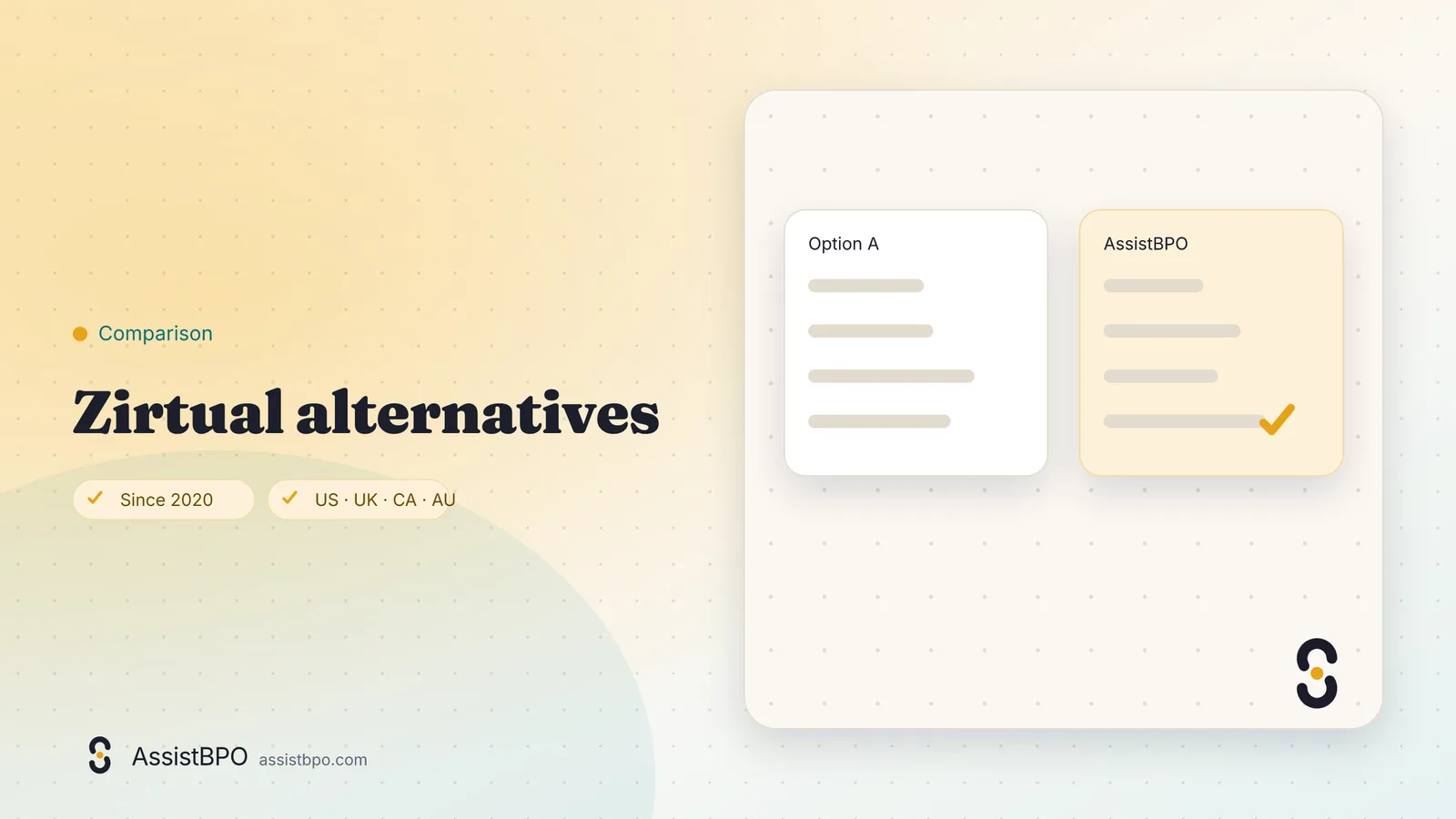 Zirtual alternatives: AssistBPO cover graphic
